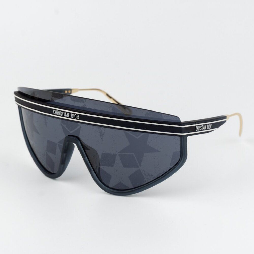 Dior Women Sunglasses Matte Blue Silver Mirrored DIORCLUB M2U 31B7 BRAND NEW - Picture 4 of 11